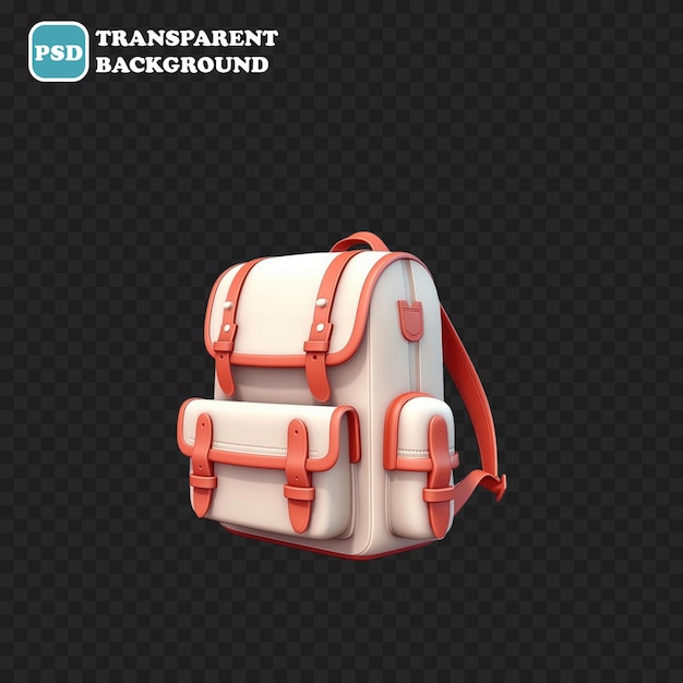 bag icon isolated 3d render illustration