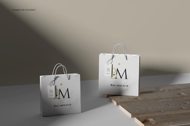 Bag paper mockup