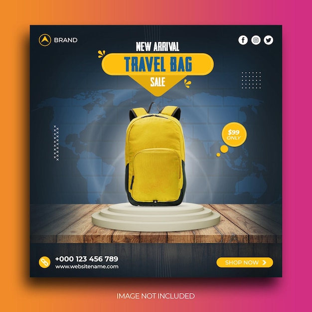 Bag Sale Social Media Post Instagram post Banner Template