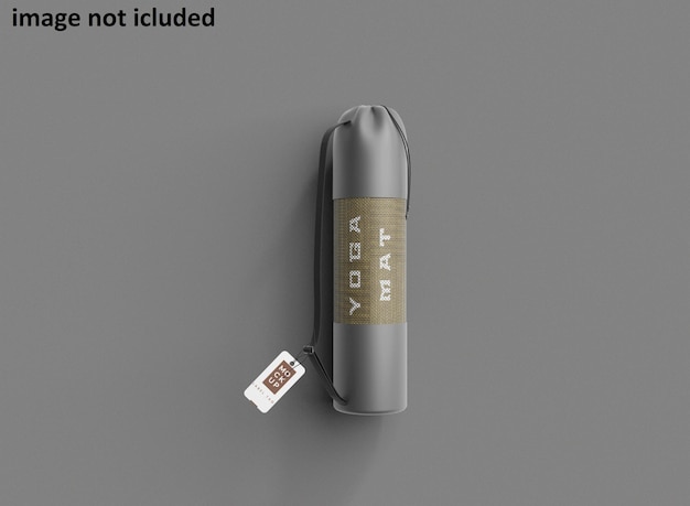 Bag Yoga Mat and Tag Mockup