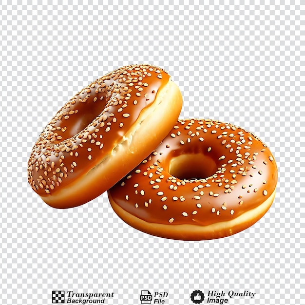 bagels isolated on transparent background