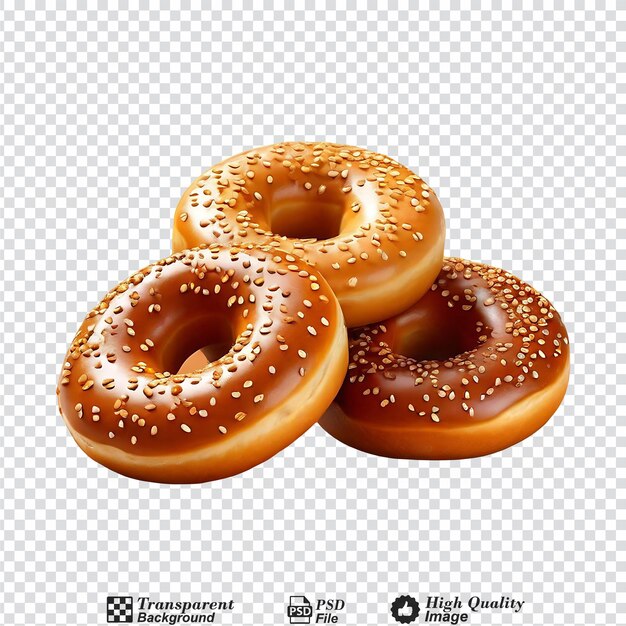 bagels isolated on transparent background