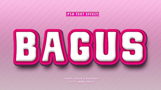 Bagus Editable Text Effect