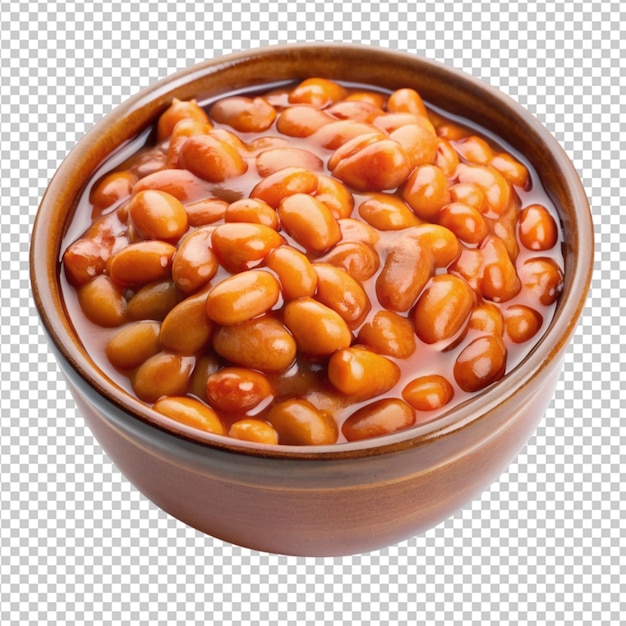 PSD baked beans on transparent background