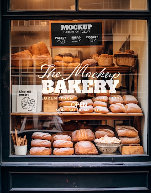 Baked goods branding mockup