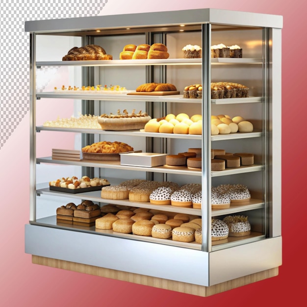 bakery display cabinets isolated on transparent background