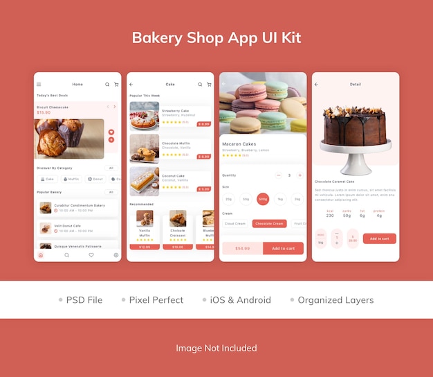 Bakery Shop App UI Kit