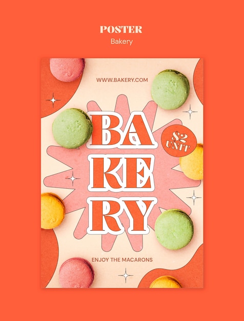 PSD bakery template design