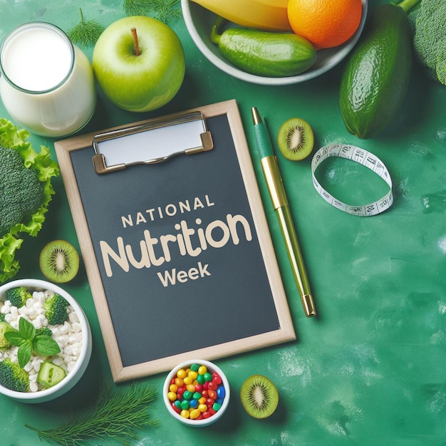 PSD balanced diet psd template for national nutrition week