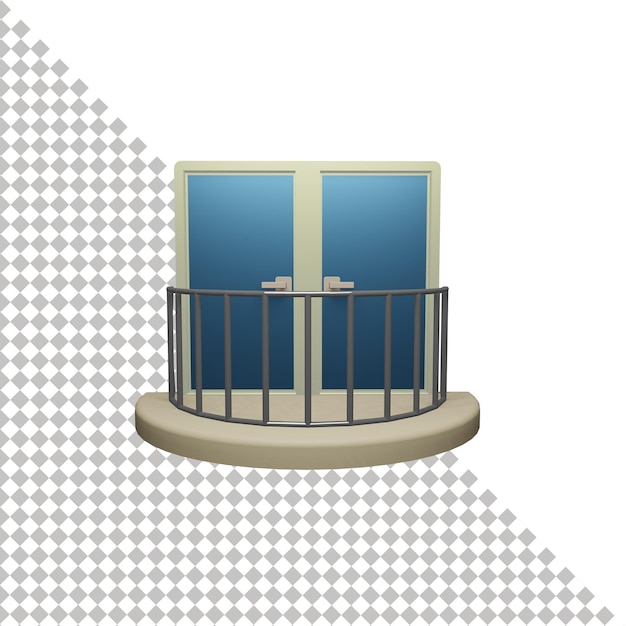 Balcony 3d icon