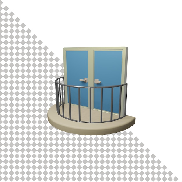 Balcony 3d icon