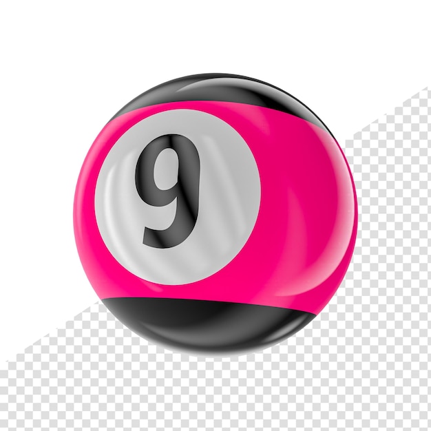 Ball Number 3D Render