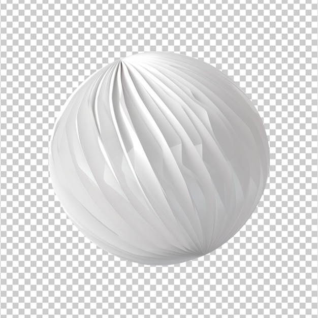 a ball of paper isolated on transparent background on white background