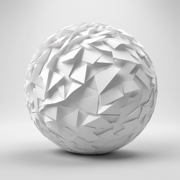 PSD ball of paper psd on a white background