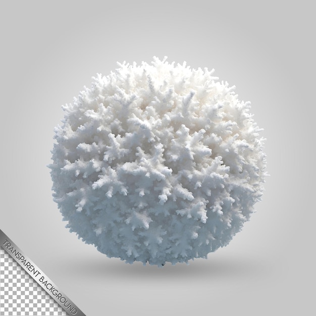 PSD a ball of snow is in front of a white ball