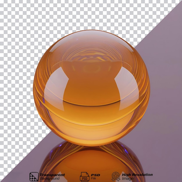 Ball Symbol Glass isolated on transparent background