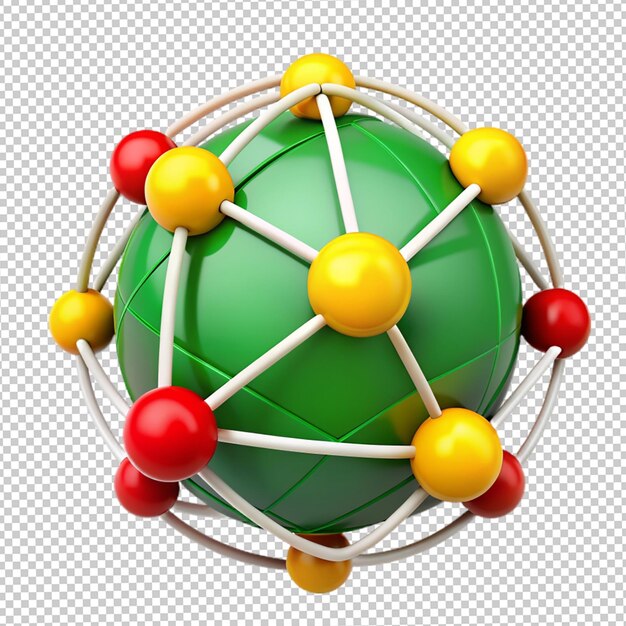 PSD ball toy on transparent background