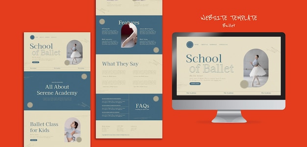 Ballet website design template