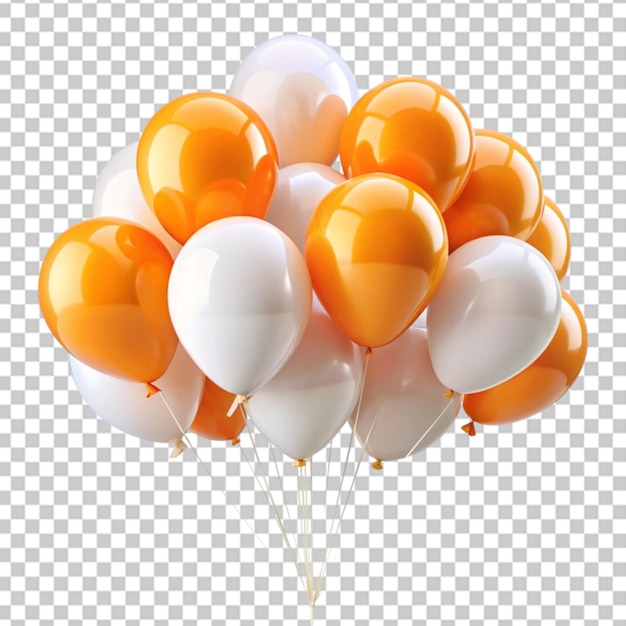 Ballons on transparent background