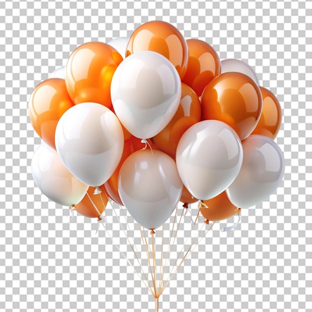 Ballons on transparent background