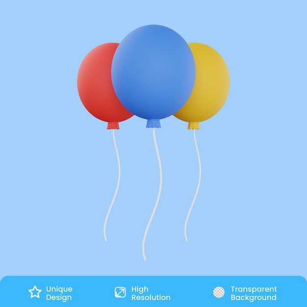 Balloon 3D Illustration