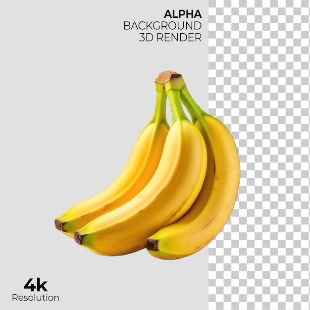 Banan isolated on Transparent Background