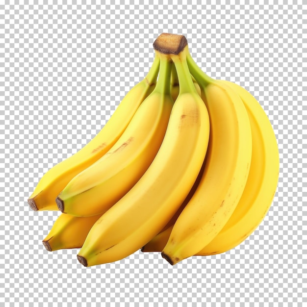 Banana Fruit Isolated on Transparent Background