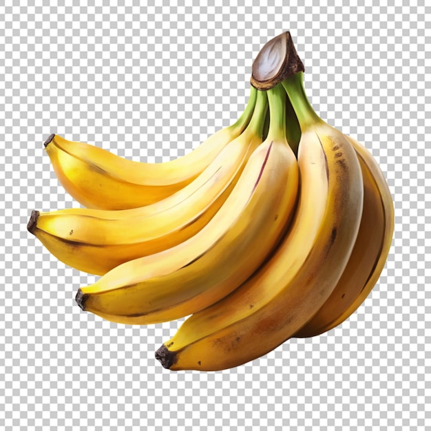 Banana fruit with transparent background