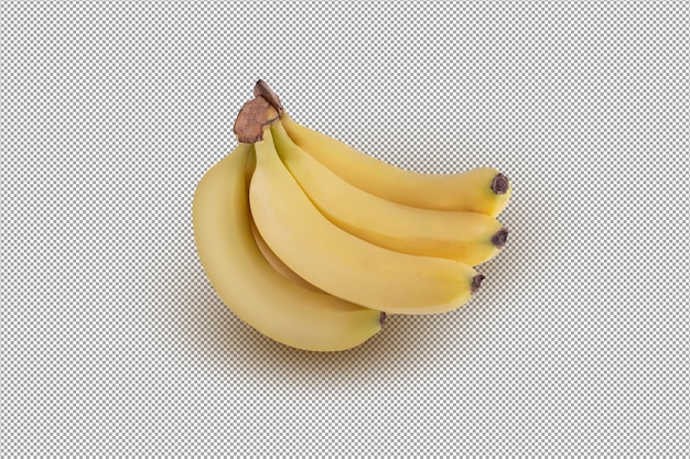 Banana isolated on alpha background