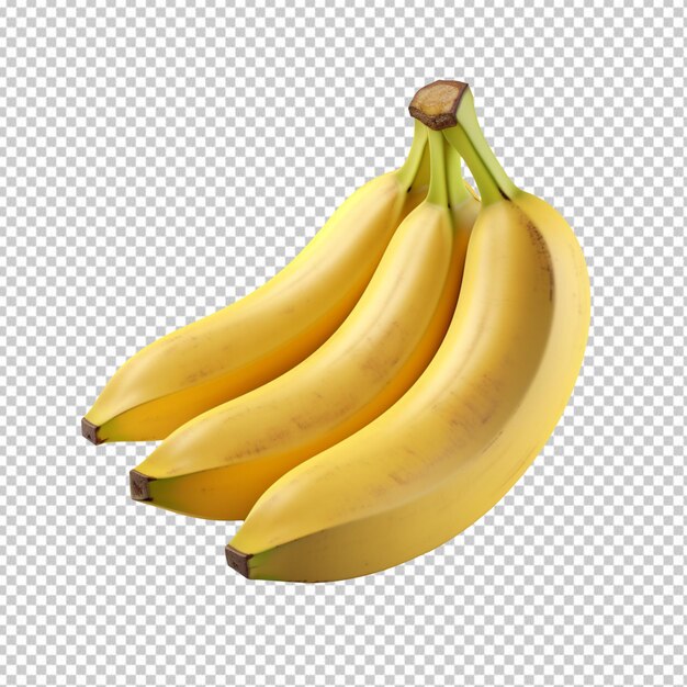 Banana isolated on transparent background