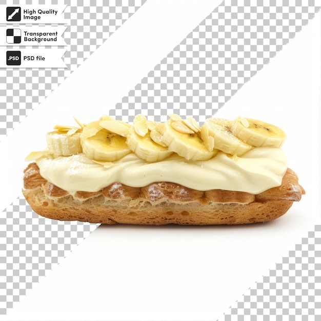 a banana sandwich with a picture of a banana on it