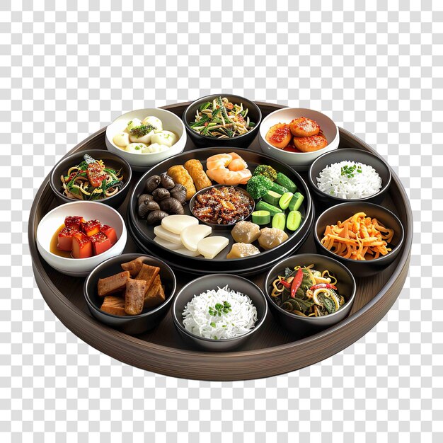 Banchan asian concepton transparent background