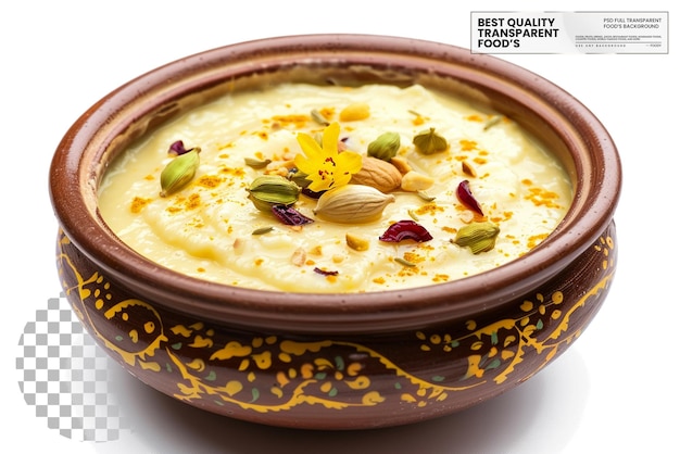 Bangali Bhapa Doi A Traditional Bengali Steamed Yogurt Dessert on transparent background