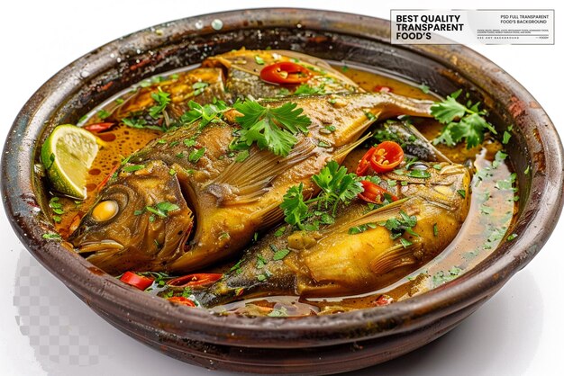 Bangali Hilsa Curry Ilish Bhapa A Traditional Bengali Dish Made with Hilsa Fish on transparent b