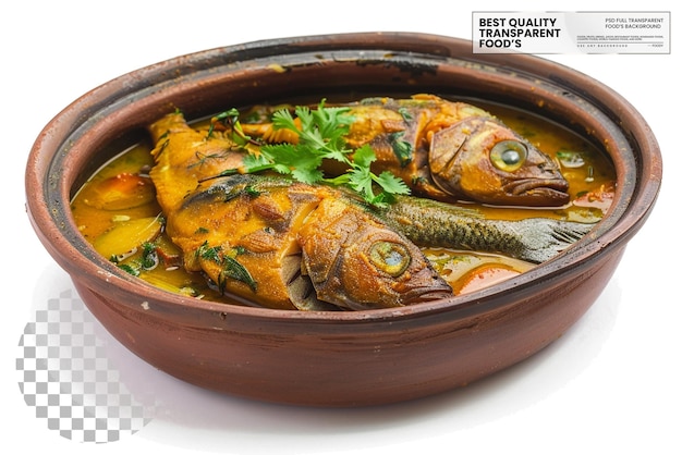 Bangali Hilsa Curry Ilish Bhapa A Traditional Bengali Dish Made with Hilsa Fish on transparent b