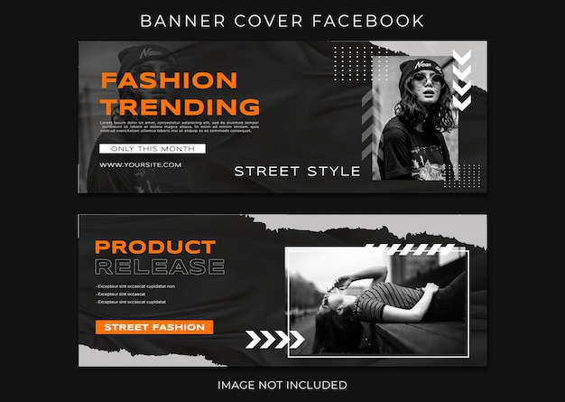 Banner Facebook cover fashion trending collection template