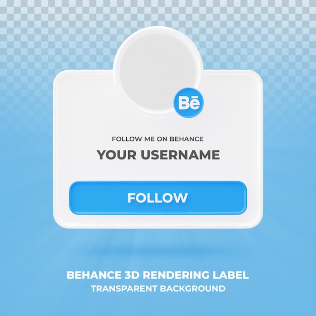 Banner Icon Profile on Behance 3d Rendering banner Isolated