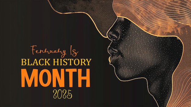 PSD a banner template for celebrating the black history month