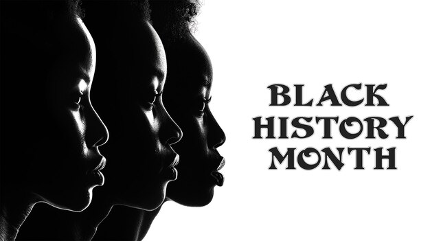 PSD a banner template for celebrating the black history month