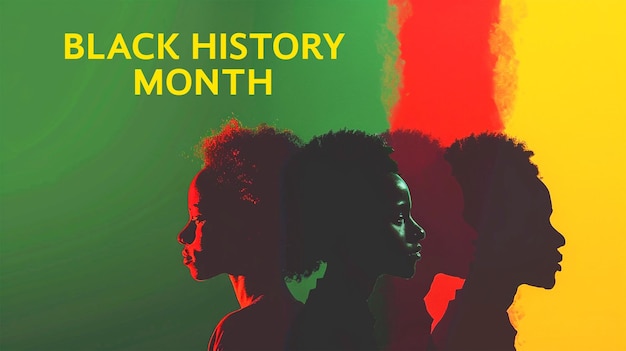 PSD a banner template for celebrating the black history month