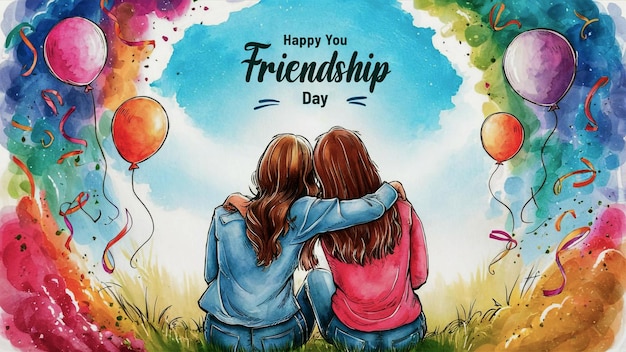 PSD banner template for international friendship day celebration