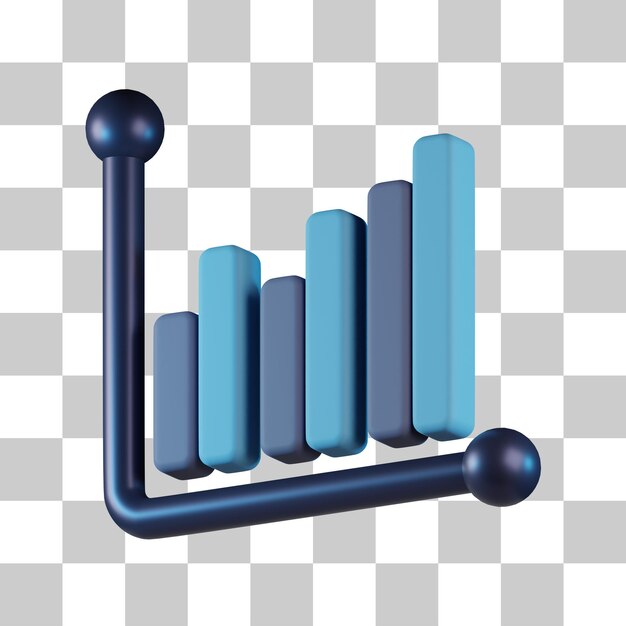 Bar Chart Statistic 3D Icon