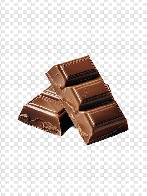 PSD a bar of chocolate is on a white background