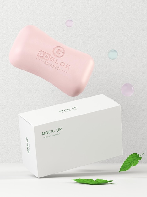 bar soap carton mockup