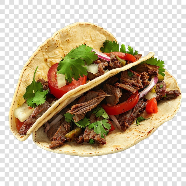 PSD barbacoa mexican realistic isolated on transparent background