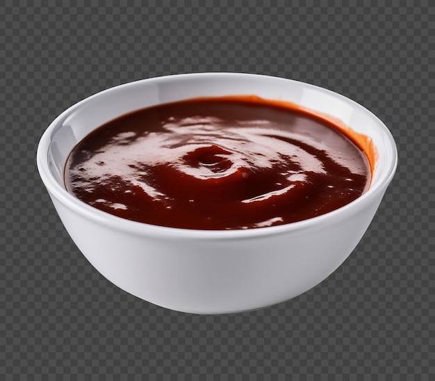 PSD barbecue sauce on transparent background