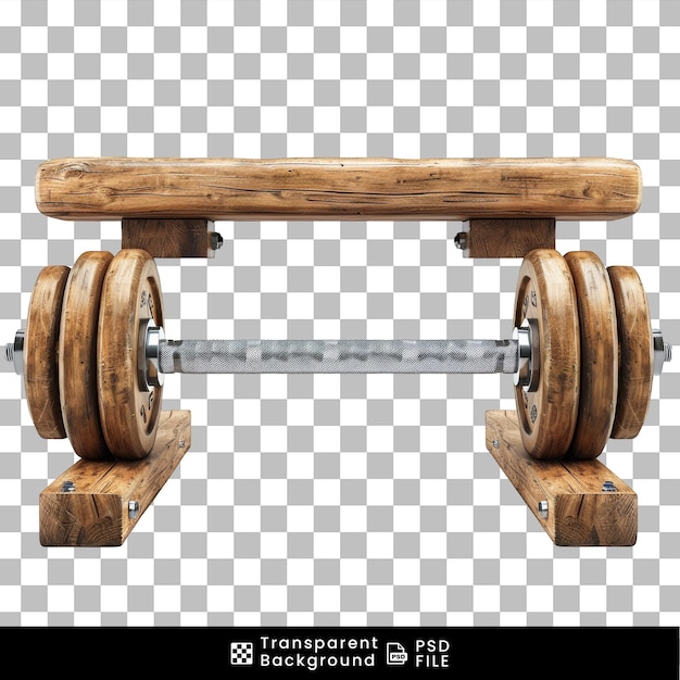 PSD barbell on transparent background png