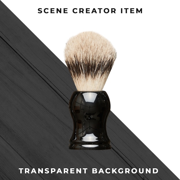 Barber accessory on transparent 