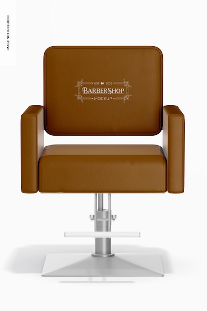 Barber Chair Mockup Front View