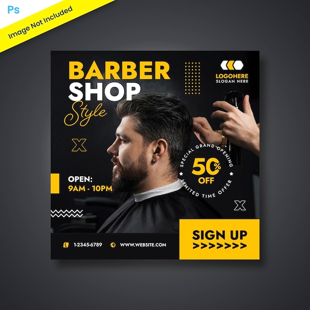 Barber Social Media Template